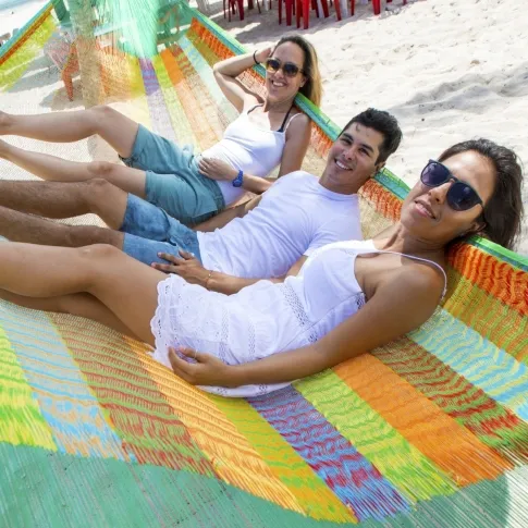 Mexican Net Hammock - Matrimonial Multicolor Plus by MacaMex MA-00230 color multicolor