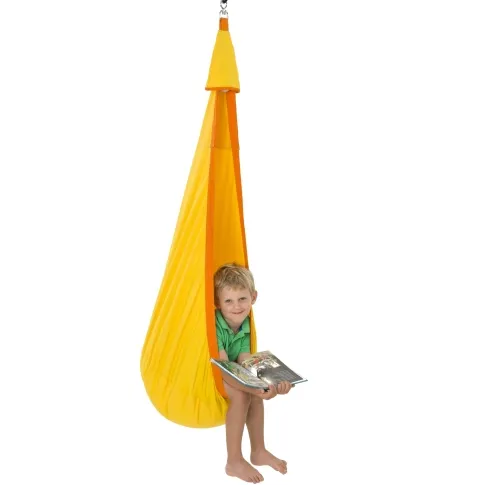 Juhu sunflower kids hanging nest yellow cotton by 7c PL-110010301 color yellow