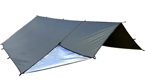 THERMO - Tarp&trade; 3 x 3 m olive green by Bushmen BU-1THATARP3X3 color green