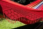 Brasil Comfort Verano avec bord en macramé by MacaMex MA-01052 color rouge