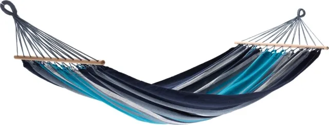 ORINOCCO spreader bar hammock made of recycled cotton by Jobek - Germany JO-21601-OLD color bleu