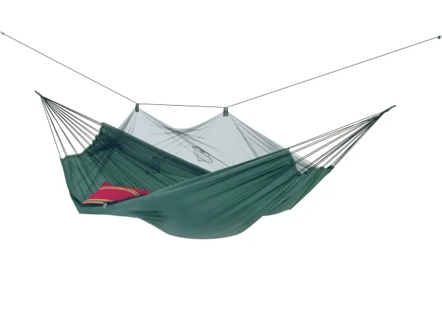 Moskito Traveller Light hammock with sewn-on mosquito net by Amazonas AZ-1030200 color green