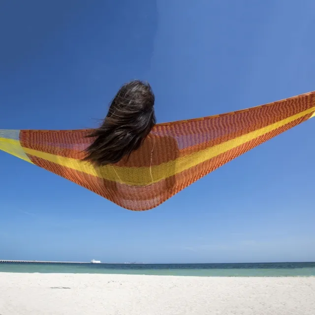 Mexican Net Hammock - Matrimonial Solar Plus by MacaMex MA-00231 color multicolor