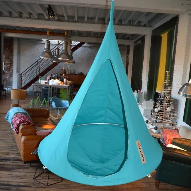 Bonsai Kinder hamac turquoise by Cacoon HI-BLB10 color vert