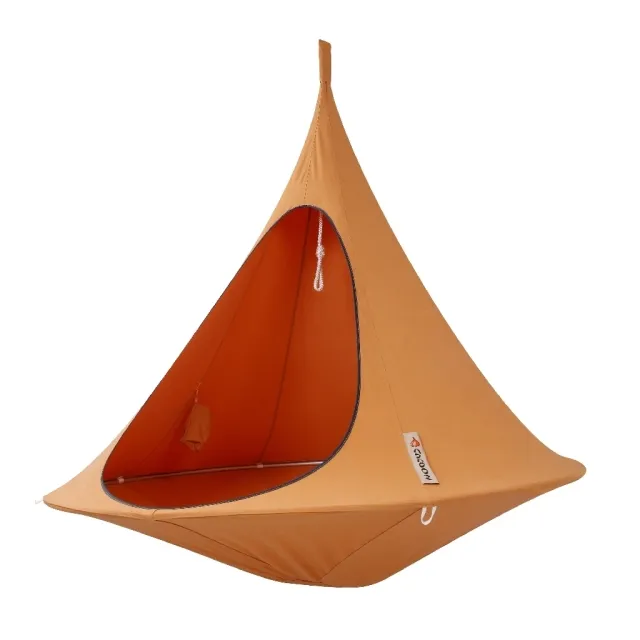 Double hanging chair Cacoon mango orange by Vivere-RIP HI-DM003 color orange
