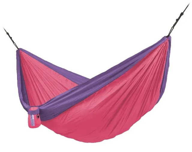 Colibri 3.0 Passionflower - Double Travel Hammock with Suspension by LaSiesta LS-CLT19-77 color розовый