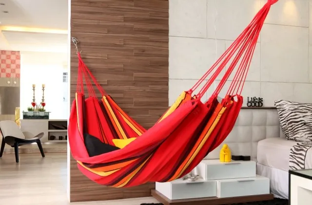 Brasil Comfort Premium Corazon - double hammock by MacaMex MA-01081 color красный