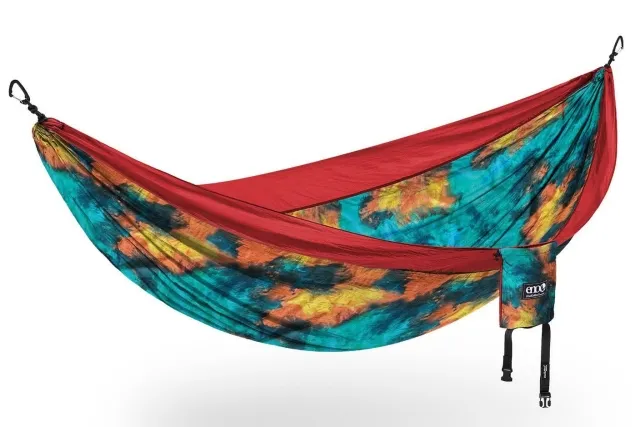 DoubleNest Hammock Print Tie Dye / Rouge by ENO EN-DNP243 color rouge
