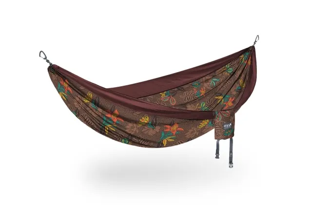 DoubleNest Hammock Print Tropic / Merlot by ENO EN-DNP315 color rouge