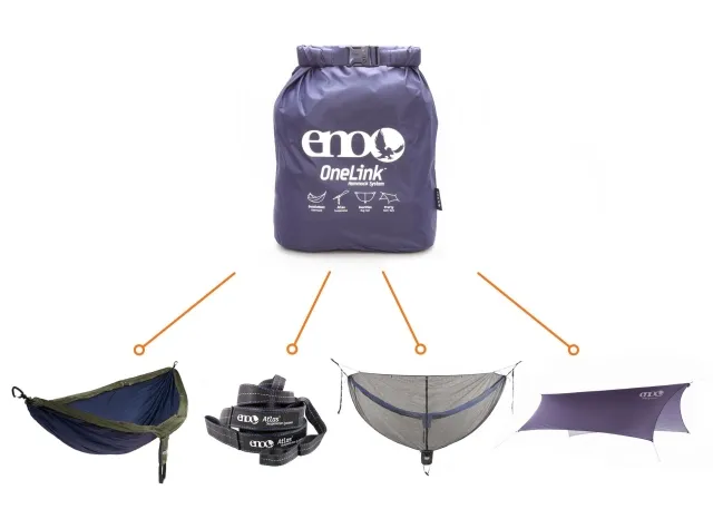 OneLink Hammock System navy blue by ENO EN-LNK001 color зеленый