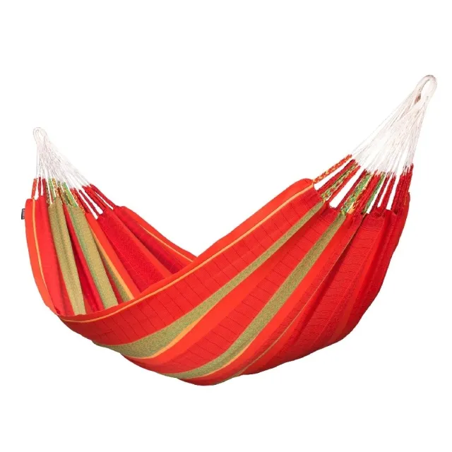Family-Hammock Flora Organic Cotton chilli by LaSiesta LS-FLH18-2 color red