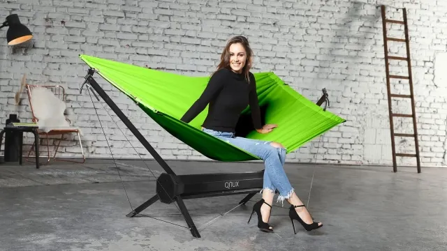QNUX Travel hammock set for traveling by QNUX QN-TRGREEN color green