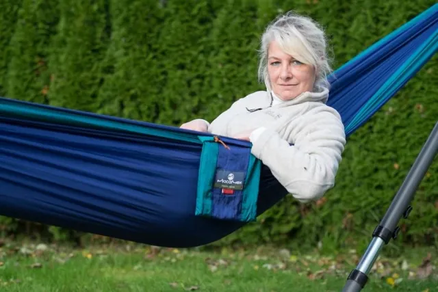 Camper Travel Hammock Double Blue Emerald 3936 by MacaMex MA-0923936 color синий