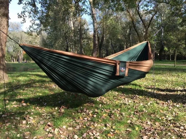 Travel Hammock Green / Coyote Brown by MacaMex MA-0930080508-OLD color 緑色