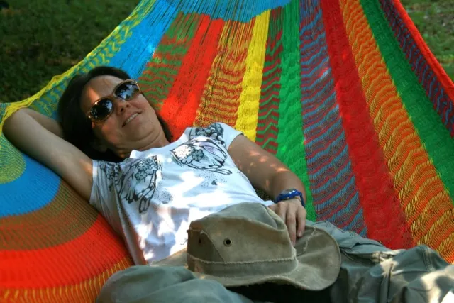Mexican matrimonial hammock multicolor weatherproof by MacaMex MA-00630-OLD color 多色