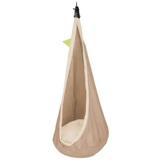 Joki Teddy - (Organic Cotton) Kids Hanging Nest with Suspension by LaSiesta LS-JCD70-61 color beige