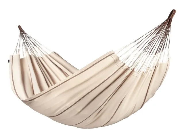 Modesta Nougat - Hamac double en coton bio, beige by LaSiesta LS-MOH16-16 color brun