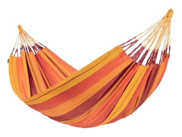 Modesta Volcano - Hamac double en coton bio, orange by LaSiesta LS-MOH16-22 color rouge