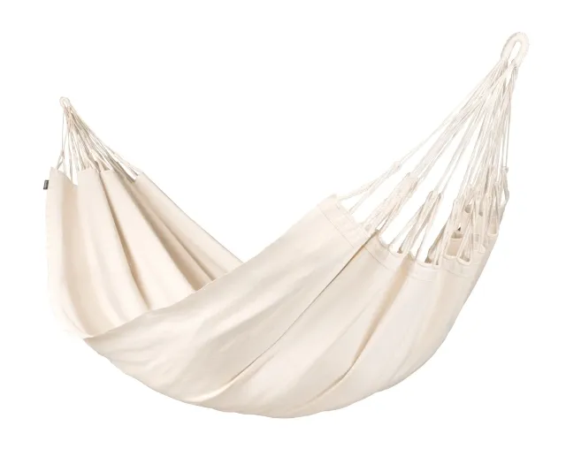 Modesta Latte - Hamac kingsize en coton biologique, blanc naturel by LaSiesta LS-MOH18-X1 color nature / beige