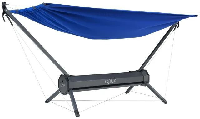 QNUX Travel Camping Hammock Set Foldable by QNUX QN-TRBLUE color blue