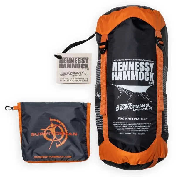 4Season Survivorman Zip Xl by Hennessy Hammocks HH-M346 color brown
