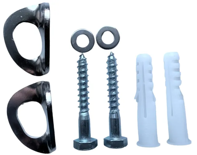 Stainless steel hammock hooks by MacaMex MA-21264 color silver