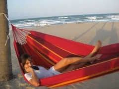 Vida del sol - Double hammock by MacaMex MA-01101 color красный