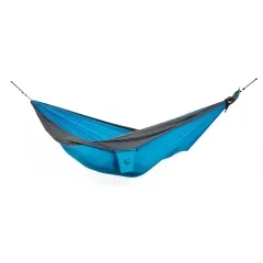 Double travel hammock original aqua grey by Ticket to the moon TM-THD-1503 color blue