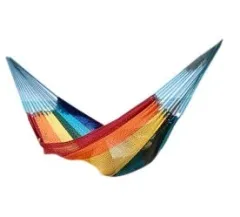 Mexican net hammock - Paradiso Double Plus by MacaMex MA-00228 color многоцветный