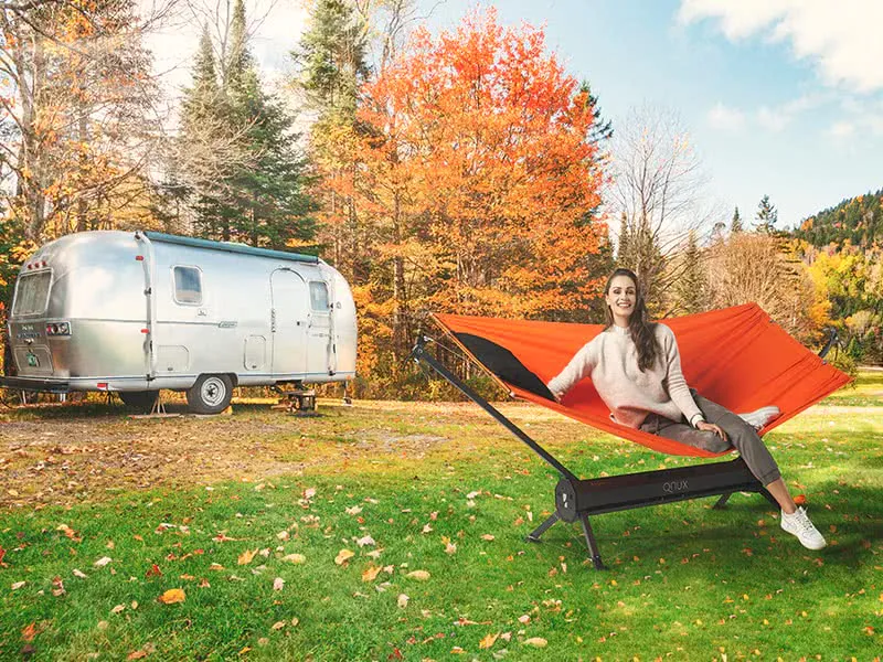 Faltbares Hängemattengestell für den Campingurlaub