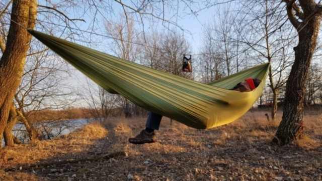 ultralight hammock ZEN green by Bushmen BU-1UHAZENG color vert