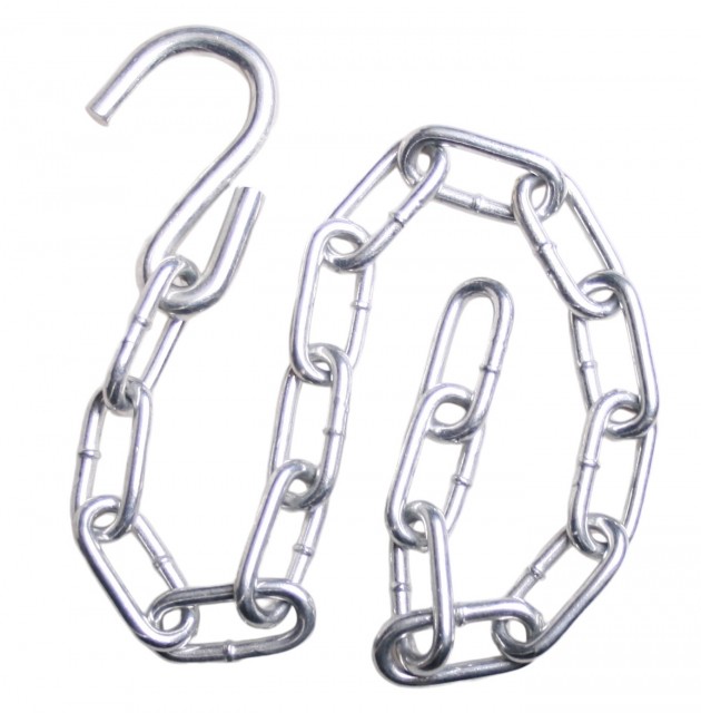 Iron chain with hook by MacaMex MA-21263 color Серебряный