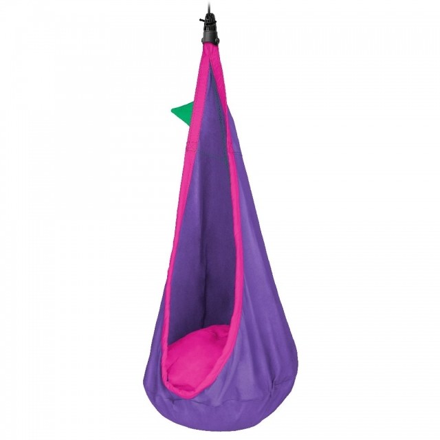 Joki Lilly - Hamac pour enfants en coton bio violet by La Siesta LS-JCD70-77 